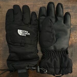 The North Face Black Winter Gloves, kids small
